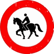 R-117 · ورود چهارپایان سواری ممنوع