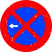 R-307c · 禁止临时停车和停放（箭头方向）