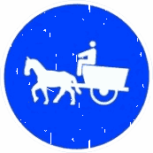 R-408 · Camino obligatorio para vehículos de tracción animal