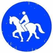 R-409 · Camino reservado y obligatorio para animales de montura