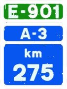 S-571 · Hito kilométrico en autopista o autovía perteneciente a un itinerario internacional