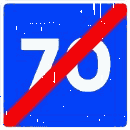 S-8 · پایان حداکثر سرعت توصیه‌شده